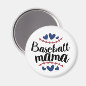 Aimant Maman du baseball (Recto/Verso)