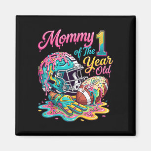 Aimant Maman du fan de football de 1 an 1er