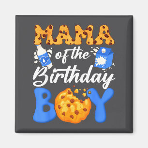 Aimant Maman du garçon du gâteau d'anniversaire Lait et b
