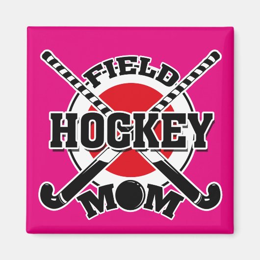 Aimant Maman du hockey (Devant)