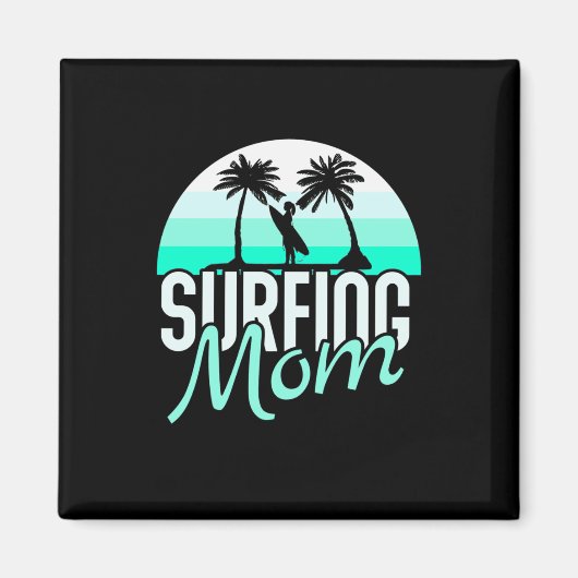 Aimant Maman du surf (Devant)