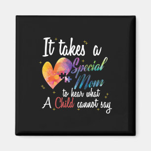 Aimant Maman Enfant Amour Puzzle Inspiration Autisme Conn
