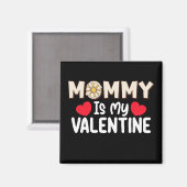 Aimant Maman Est Ma Saint Valentin Maman Famille Fils Fil (Recto/Verso)