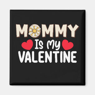 Aimant Maman est mon jour de la Saint-Valentin Maman Fami