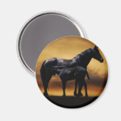 Aimant Maman et colt bébé (Recto/Verso)