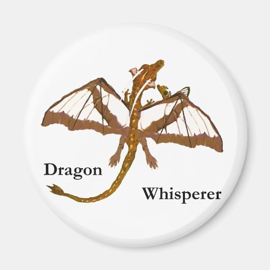 Aimant Maman et enfants dragons (Devant)