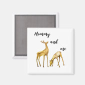 Aimant Maman et moi Deer (Recto/Verso)