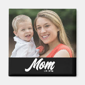 Aimant Maman établie Photo Fête des Mères (Devant)