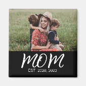 Aimant Maman établie Photo Fête des mères (Devant)