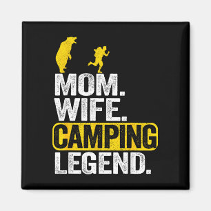 Aimant Maman femme camping légende camping-car campeur ex