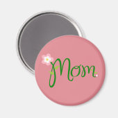 Aimant Maman fraise rose (Recto/Verso)