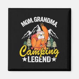 Aimant Maman grand-mère camping légende camping-car campe