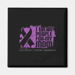 Aimant Maman Guerrier Violet Ruban Pancréatique Cancer La