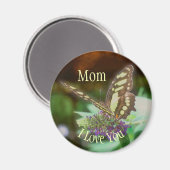 Aimant Maman je t'aime papillon (Recto/Verso)