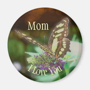 Aimant Maman je t'aime papillon