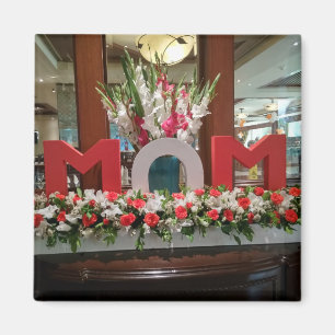 Aimant "Maman, je t'aime" - Un hommage floral plein de co