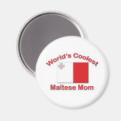 Aimant Maman maltaise la plus froide (Recto/Verso)