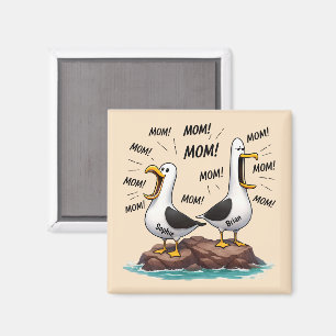 Aimant Maman Mouette Drôle Personnalisé
