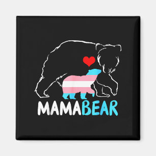 Aimant Maman ours transgenre fière maman arc-en-ciel tran