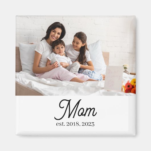 Aimant Maman personnalisée établie (Devant)