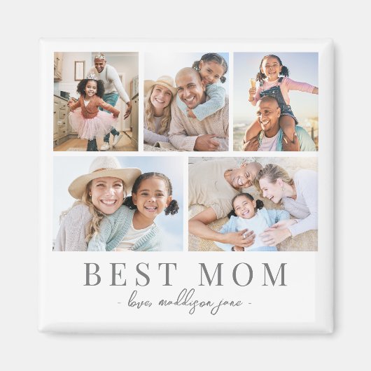 Aimant Maman Photo Collage Mère (Devant)