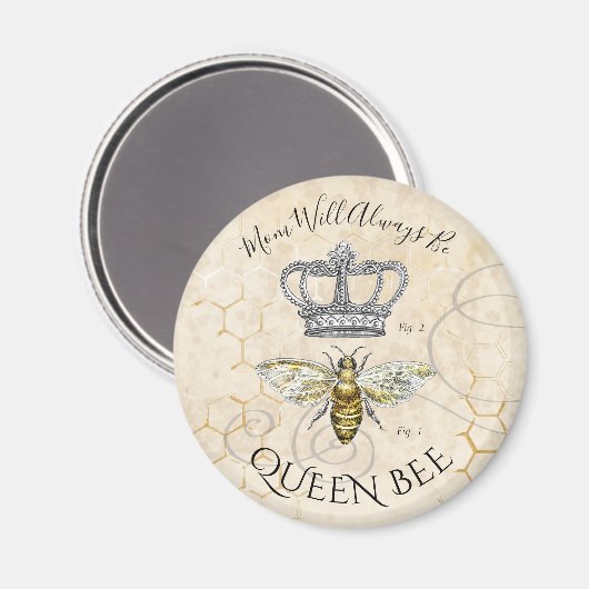 Aimant Maman Queen Bee (Recto/Verso)