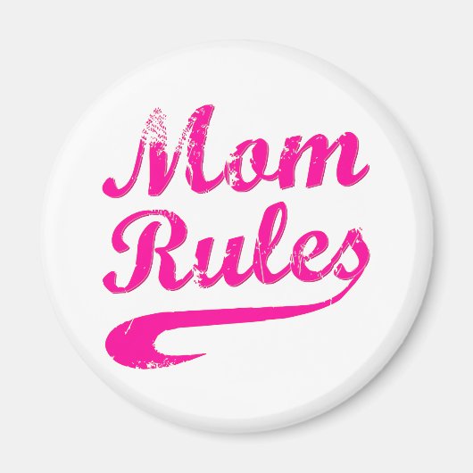 Aimant Maman règle drôle dire l'aimant (Devant)