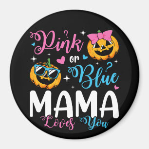 Aimant Maman Rose Ou Bleue Vous Aime Citrouille Baby Circ