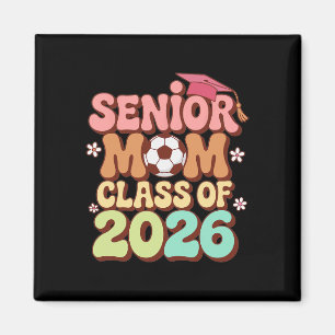 Aimant Maman senior Cl de 2026 Football Groovy 70s Rétro