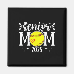 Aimant Maman Senior de softball d'un joueur de softball s