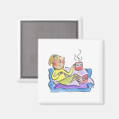 Aimant Maman sur le canapé (Recto/Verso)