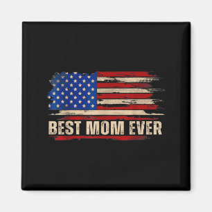 Aimant Maman vintage américaine drapeau américain fête de