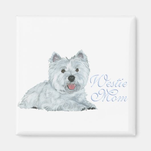 Aimant Maman Westie (Devant)