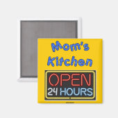 Aimant Maman's Open 24 Heures (Recto/Verso)