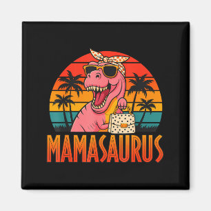 Aimant Mamasaurus drôle t rex dinosaure fête des mères 