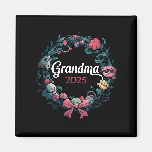 Aimant Mamie 2025 Pour Nouveau Cadeau De Grand-mère (Devant)