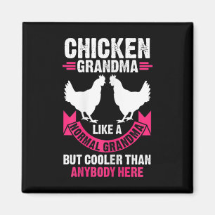 Aimant Mamie Poulet Femme Comme Une Mamie Normale Mais C