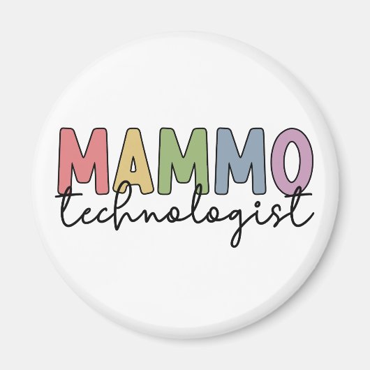 Aimant Mammo Technologue Mammographie Technicien Cadeaux (Devant)