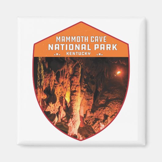 Aimant Mammoth Cave National Park Kentucky vintage rétro (Devant)
