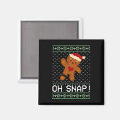 Aimant Man Oh Snap Christmas Cookie (Recto/Verso)