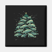 Aimant Manatee Christmas Tree Manatee Xmas Boys &amp; Wom (Devant)