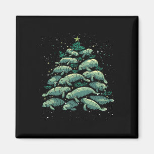 Aimant Manatee Christmas Tree Manatee Xmas Boys &amp; Wom