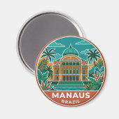 Aimant Manaus Brésil (Recto/Verso)