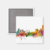 Aimant Manchester England Skyline (Recto/Verso)