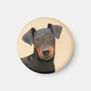 Aimant Manchester Terrier Peinture Art animal original