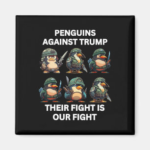 Aimant Manchots en colère contre Trump leur combat est le