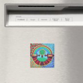 Aimant Mandala Arc-en-Ciel (In Situ (Lave-vaisselle))