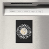 Aimant Mandala argent et or (In Situ (Lave-vaisselle))