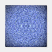 Aimant Mandala bleu (Devant)