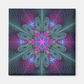 Aimant Mandala Colorful Striant Fractal Art Kaleidoscope (Devant)